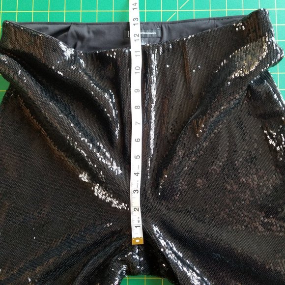 INC Macys Sequined Skinny Ankle Pants~L - Picture 9 of 11